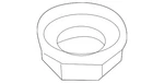 Genuine Volkswagen Radio Antenna Base Nut 1J0-035-437 New. Price: $21.42.