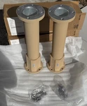 2 (pair) New General Dynamics Antenna Riser Mounts Military Tan Hmmwv M998 M1151. Price: $199.00.