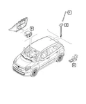 Genuine Mopar Antenna Mast 68201968AA New. Price: $35.01.