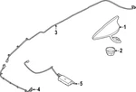Genuine Kia 2023-2024 Sportage Antenna Cable 96230-DW200 New. Price: $159.29.
