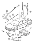 Genuine Mopar Antenna Body And Cable Rear Mount 4760858AE New. Price: $11.49.