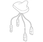 Genuine Audi Antenna 4L0-035-503-N-GRU New. Price: $292.42.