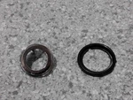 68-69 73 C3 Corvette Chrome Antenna Nut Mount Spacer Bezel W/gasket-gm #3921439 Used. Price: $19.95.