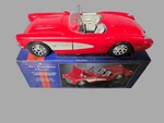 1957 Corvette Convertible Nos Am/fm Novelty Radio Model Car W/ Box Red White Used. Price: $49.95.