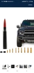 Icbeamer 50 Cal Carbon Fiber Bullet Antenna For Am/fm Radio, Red And Black New. Price: $19.95.