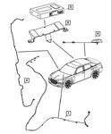 Genuine Mopar Antenna Cable 5064427AB New. Price: $41.39.