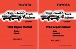 1986 Toyota 4-RUNNER, Truck Factory Shop Service Manual New. Price: $186.00.