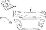 Genuine Nissan Antenna 25975-9UF0A New. Price: $75.71.