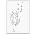 Genuine Mitsubishi Power Antenna MR368947 New. Price: $388.02.