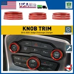 3PCS Car Audio Ac Knob Trim Button Ring For Dodge Charger Challenger 2015-2019 New. Price: $12.34.