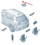 New Volkswagen Tiguan AD1 Roof Antenna 5Q0035507AB5FQ. Price: $216.30.