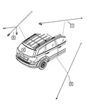Genuine Mopar Satellite Antenna 68086722AA New. Price: $39.77.