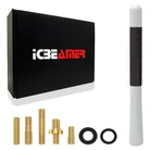 Jdm 5" Stubby Carbon Fiber Aluminum Auto Short Universal White Antenna J90 New. Price: $8.99.