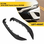 Pair Fit 2018-2020 Toyota Camry Xse Front Grille Lower Bumper Molding Black New. Price: $19.99.
