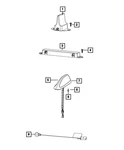 Genuine Mopar Cable & Base Assembly Antenna 68487209AA New. Price: $77.02.
