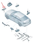 New Audi E-tron Gen Keyless Entry Antenna 4M0907247B 4M0-907-247-B. Price: $75.30.
