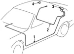 Genuine Bmw Cable 65-24-8-350-099 New. Price: $38.14.
