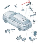 New Audi Q8 4MN Left Upper Antenna Amplifier 4M8035225J 4M8-035-225-J. Price: $120.30.