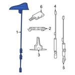 For Dodge Hornet 2023-2025 7MS95TZZAA Radio Antenna Assembly New. Price: $134.35.